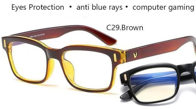 Anti Blue Rays Computer Brille Männer Blue Light Gaming Brille Schutz Myopie