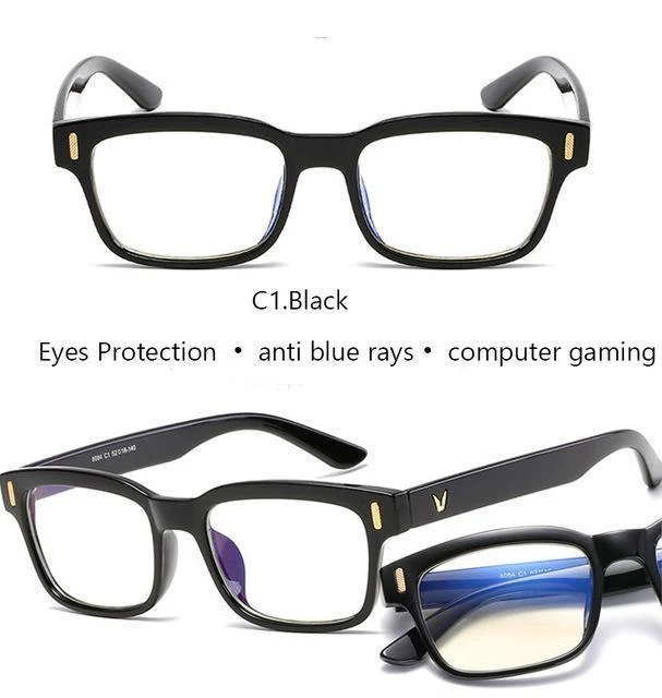 Anti Blue Rays Computer Brille Männer Blue Light Gaming Brille Schutz Myopie