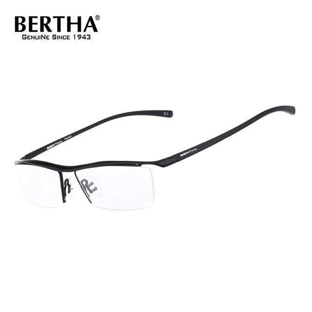 Men Z Pure Titanium Halbrand Brillen Business Optische Brillen Rahmen Korrektionsbrillen