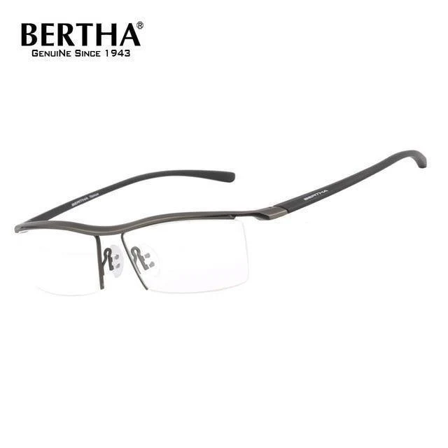 Men Z Pure Titanium Halbrand Brillen Business Optische Brillen Rahmen Korrektionsbrillen