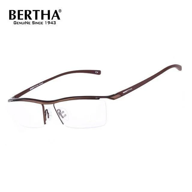 Men Z Pure Titanium Halbrand Brillen Business Optische Brillen Rahmen Korrektionsbrillen