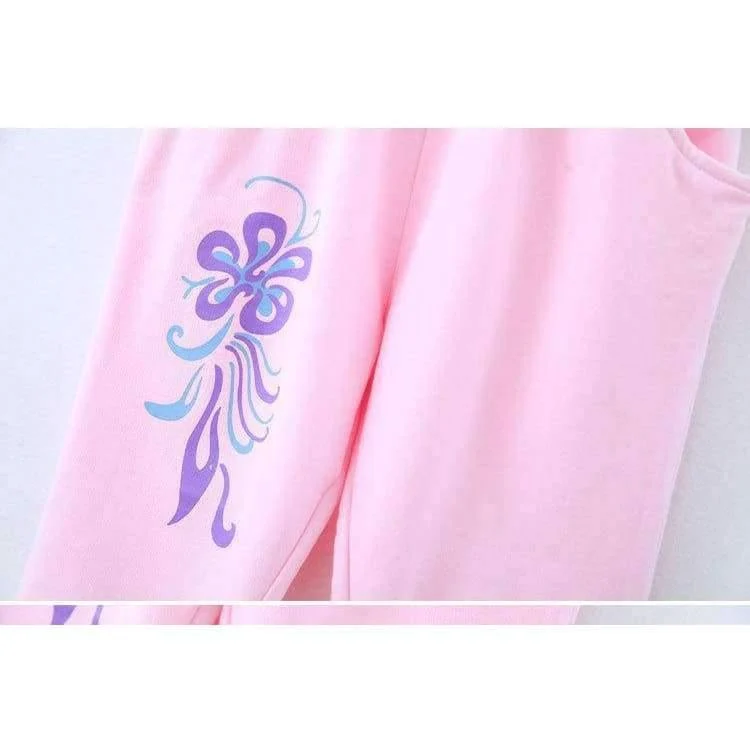 Herbst Teenager Mädchen Kleidung Sets Baby Mädchen Schöne Blume Candy Farbe Sport Anzüge Kinder Baumwolle Jogging Set Kinder Kleidung