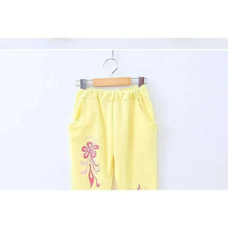 Herbst Teenager Mädchen Kleidung Sets Baby Mädchen Schöne Blume Candy Farbe Sport Anzüge Kinder Baumwolle Jogging Set Kinder Kleidung