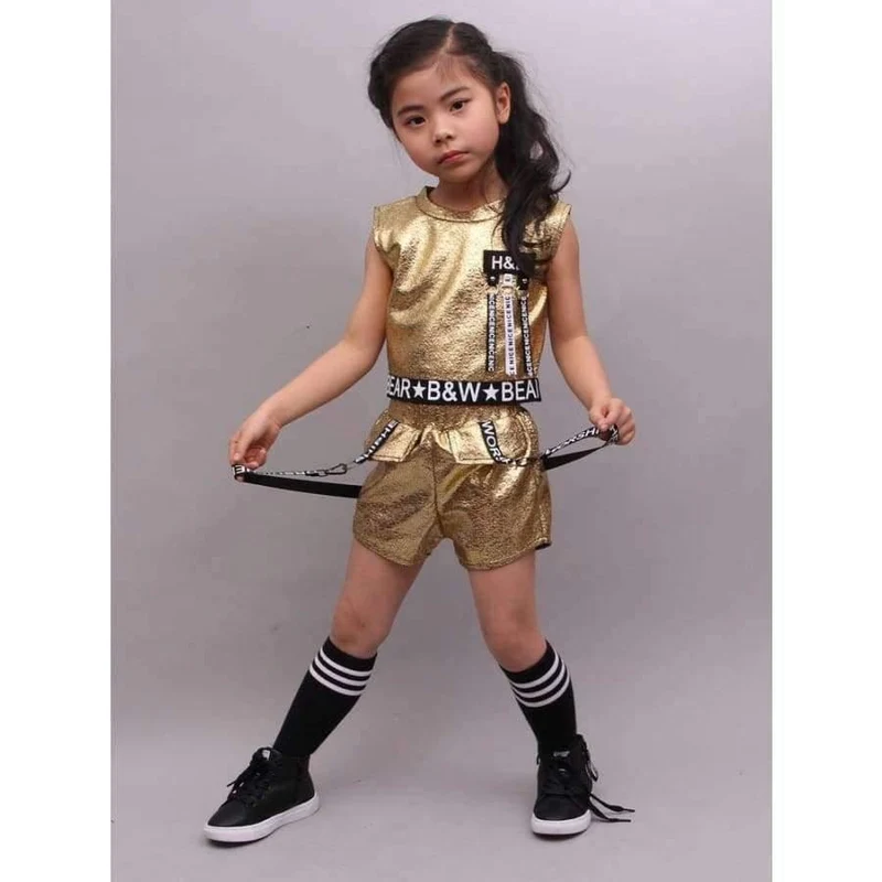 Hip Hop Kleidung Mädchen Sommer Neue Ankunft Kinder Street Dance Kleidung Sets Teenager Mädchen Jazz Dance Kleidung Set