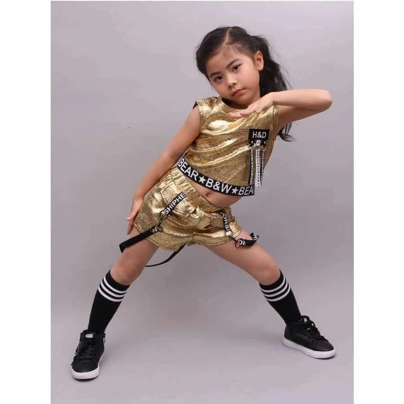 Hip Hop Kleidung Mädchen Sommer Neue Ankunft Kinder Street Dance Kleidung Sets Teenager Mädchen Jazz Dance Kleidung Set