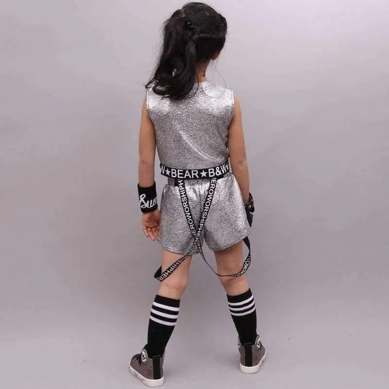 Hip Hop Kleidung Mädchen Sommer Neue Ankunft Kinder Street Dance Kleidung Sets Teenager Mädchen Jazz Dance Kleidung Set