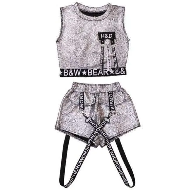 Hip Hop Kleidung Mädchen Sommer Neue Ankunft Kinder Street Dance Kleidung Sets Teenager Mädchen Jazz Dance Kleidung Set