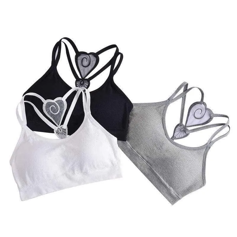 Mädchen-BH mit Polstern für junge Teenager-Mädchen, Unterwäsche, Kinder, Trainings-Sport-BH, bügellos, Unterwäsche, Kleidung, Dessous