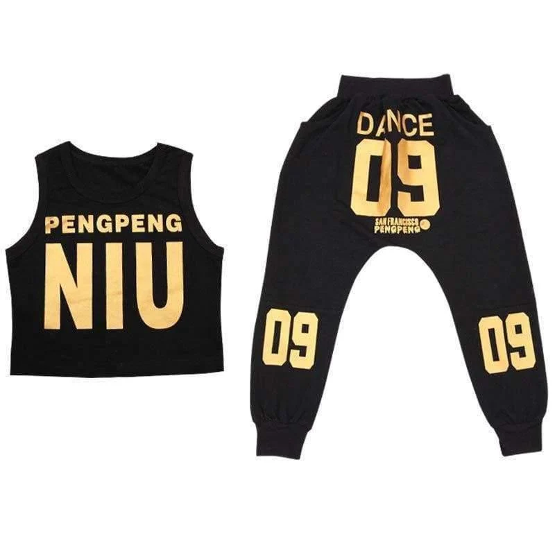Jazz Dance Kostüme für Mädchen Frühling Sommer Kinder Street Dance Kleidung Sets Teenager Hip Hop T Shirt Hosen Sets