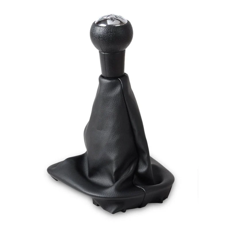 Schwarze 5-Gang-PU-Schaltknaufmanschette für Peugeot 307, Reparatur, Auto-Ersatzteile, Innenteile