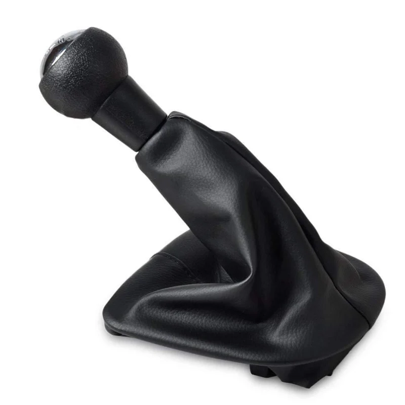 Schwarze 5-Gang-PU-Schaltknaufmanschette für Peugeot 307, Reparatur, Auto-Ersatzteile, Innenteile