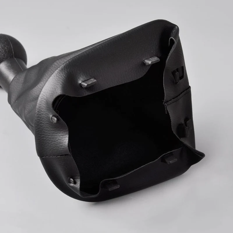 Schwarze 5-Gang-PU-Schaltknaufmanschette für Peugeot 307, Reparatur, Auto-Ersatzteile, Innenteile
