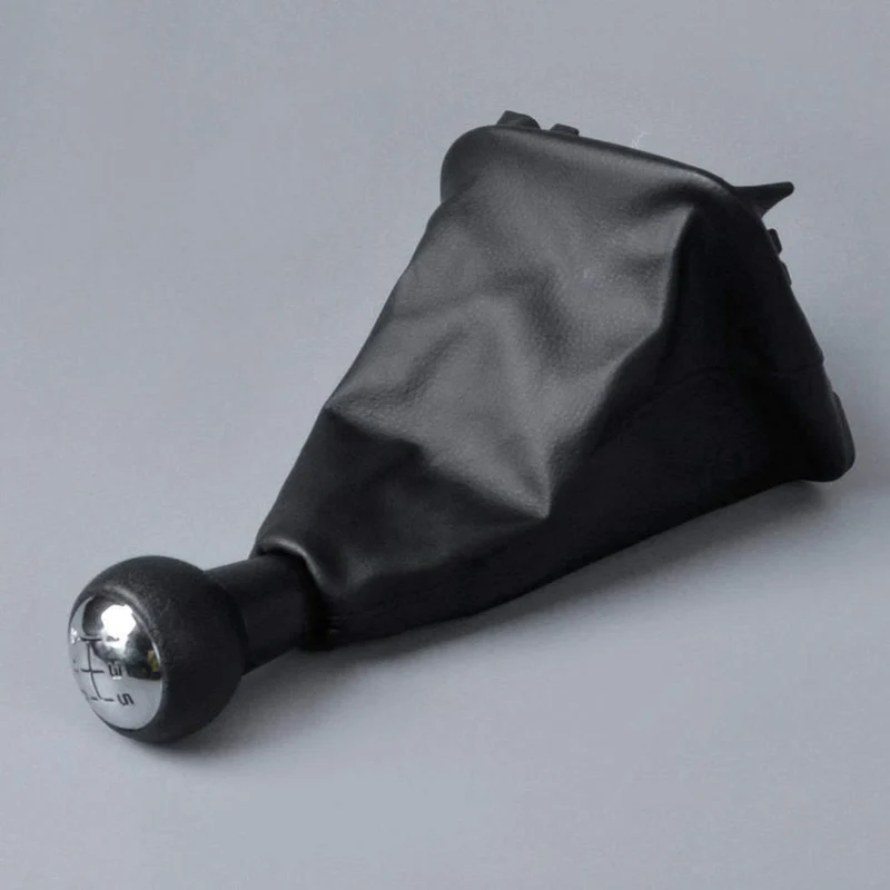 Schwarze 5-Gang-PU-Schaltknaufmanschette für Peugeot 307, Reparatur, Auto-Ersatzteile, Innenteile