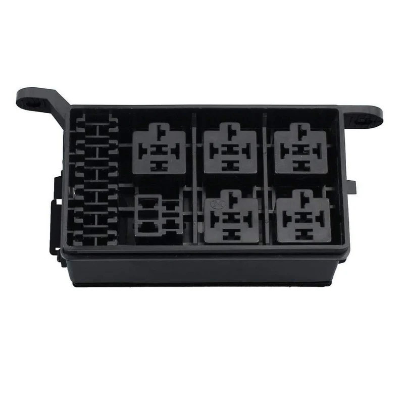 Sicherungskasten Auto 6 Relaisblockhalter 5 Road Fit Für Auto & Kofferraum ATV Versicherung Auto Ersatzteile