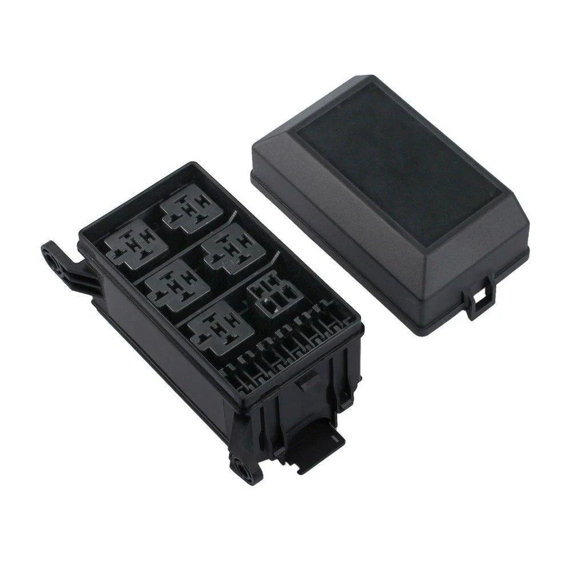 Sicherungskasten Auto 6 Relaisblockhalter 5 Road Fit Für Auto & Kofferraum ATV Versicherung Auto Ersatzteile