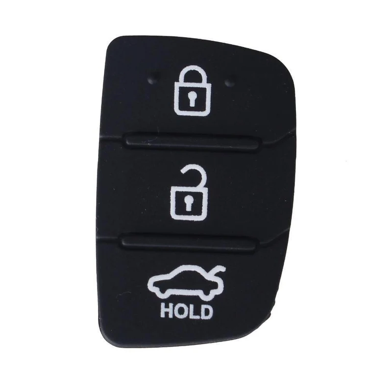 10 teile/los Auto Teile Ersatz Gummi Fall Auto Key Pad Für Hyundai 3 Tasten Key Shell Blank Abdeckung