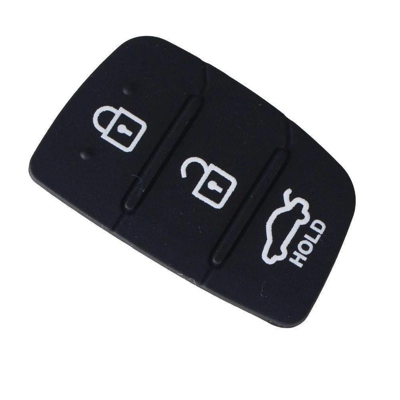 10 teile/los Auto Teile Ersatz Gummi Fall Auto Key Pad Für Hyundai 3 Tasten Key Shell Blank Abdeckung