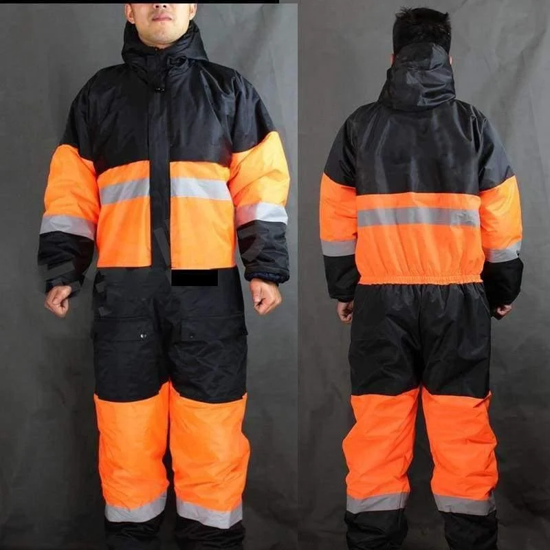 Winterarbeitskleidung Outdoor Wärmeschutz Uniformen Herren Baumwolle Gepolsterte Sicherheitskleidung Dicke warme Arbeitskleidung