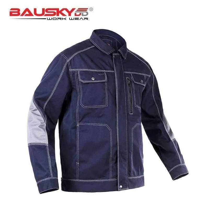 Herren-Arbeitsjacke, hochwertige, langärmlige Arbeitskleidung mit mehreren Taschen, Uniformen, Arbeitsjacken für männliche Mechaniker