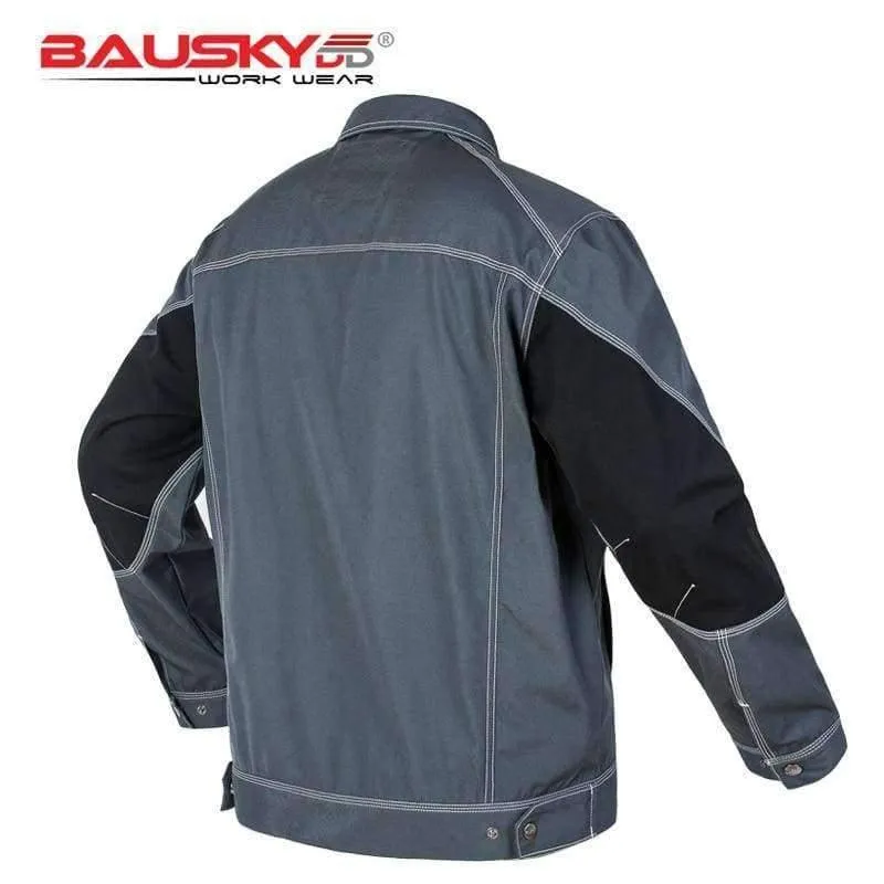 Herren-Arbeitsjacke, hochwertige, langärmlige Arbeitskleidung mit mehreren Taschen, Uniformen, Arbeitsjacken für männliche Mechaniker