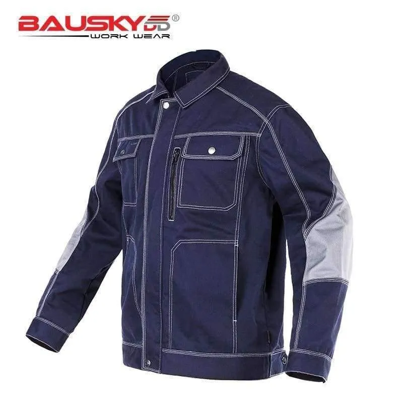 Herren-Arbeitsjacke, hochwertige, langärmlige Arbeitskleidung mit mehreren Taschen, Uniformen, Arbeitsjacken für männliche Mechaniker