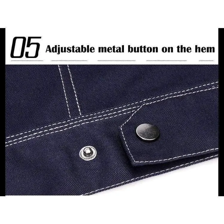 Herren-Arbeitsjacke, hochwertige, langärmlige Arbeitskleidung mit mehreren Taschen, Uniformen, Arbeitsjacken für männliche Mechaniker