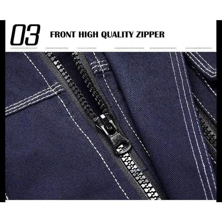 Herren-Arbeitsjacke, hochwertige, langärmlige Arbeitskleidung mit mehreren Taschen, Uniformen, Arbeitsjacken für männliche Mechaniker