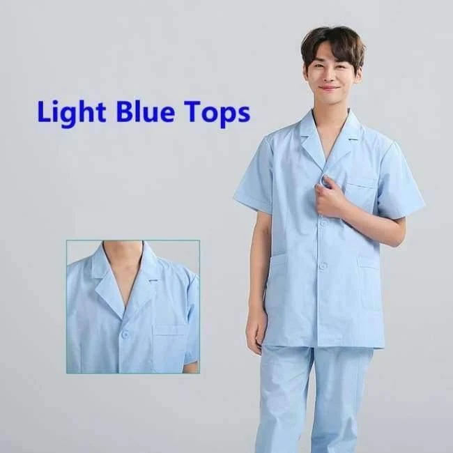 Frauen Krankenhaus medizinische Arbeitskleidung Anzug Kragen Pflege Kleidung Arzt Uniform Kurzarm Dental Schönheitssalon chirurgische Overalls