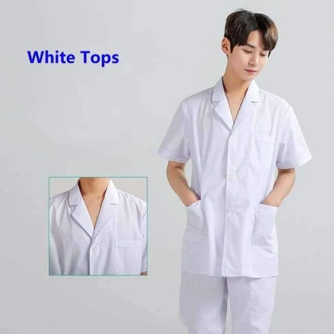 Frauen Krankenhaus medizinische Arbeitskleidung Anzug Kragen Pflege Kleidung Arzt Uniform Kurzarm Dental Schönheitssalon chirurgische Overalls