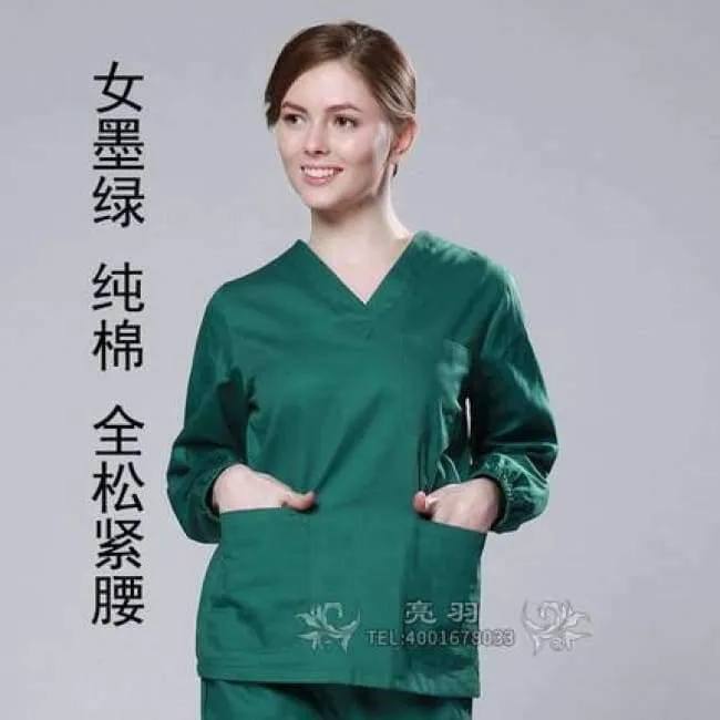 Günstige Langarm-OP-Uniformen-Sets für Damen und Herren, medizinische Unisex-Uniformen im Großhandel, OP-Peeling-Sets, Krankenhaus-OP-Kleidung