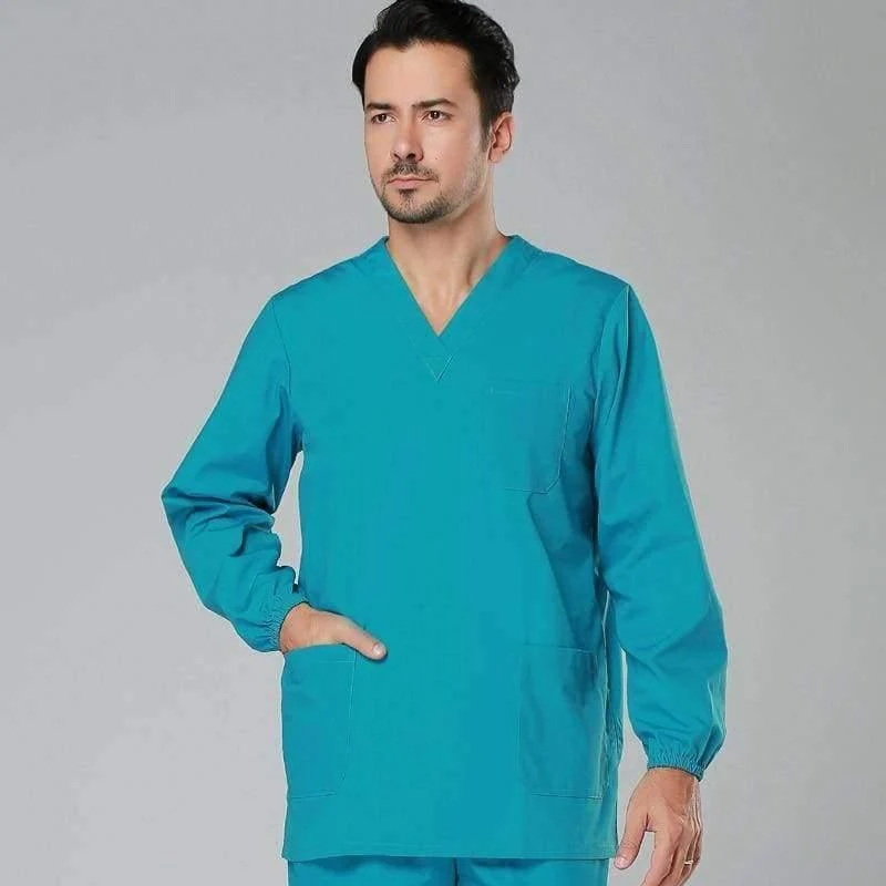 Günstige Langarm-OP-Uniformen-Sets für Damen und Herren, medizinische Unisex-Uniformen im Großhandel, OP-Peeling-Sets, Krankenhaus-OP-Kleidung