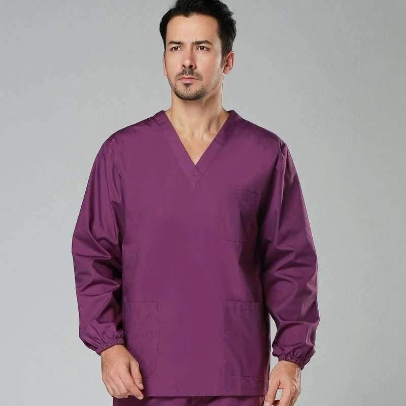 Günstige Langarm-OP-Uniformen-Sets für Damen und Herren, medizinische Unisex-Uniformen im Großhandel, OP-Peeling-Sets, Krankenhaus-OP-Kleidung