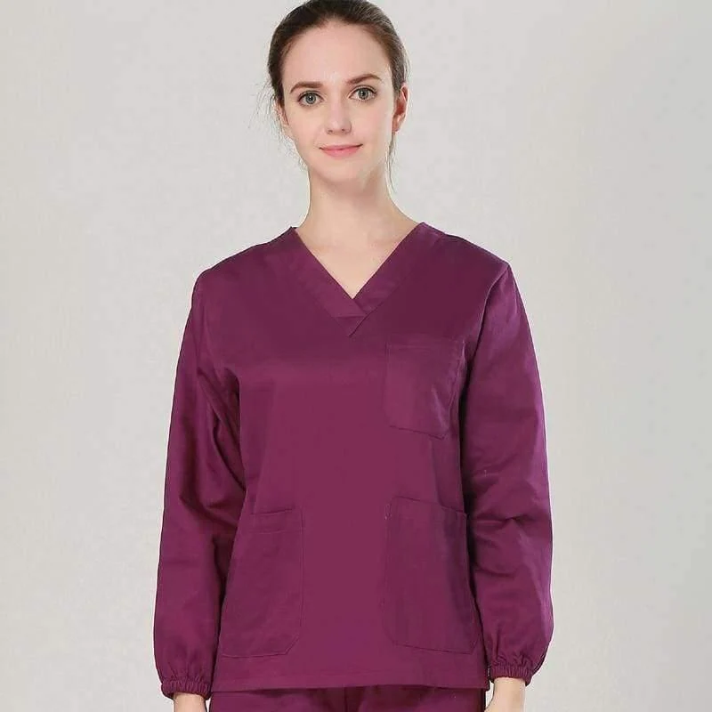 Günstige Langarm-OP-Uniformen-Sets für Damen und Herren, medizinische Unisex-Uniformen im Großhandel, OP-Peeling-Sets, Krankenhaus-OP-Kleidung