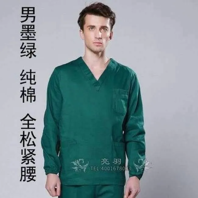 Günstige Langarm-OP-Uniformen-Sets für Damen und Herren, medizinische Unisex-Uniformen im Großhandel, OP-Peeling-Sets, Krankenhaus-OP-Kleidung
