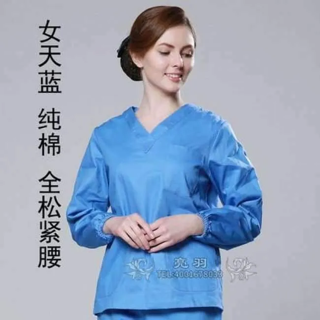 Günstige Langarm-OP-Uniformen-Sets für Damen und Herren, medizinische Unisex-Uniformen im Großhandel, OP-Peeling-Sets, Krankenhaus-OP-Kleidung