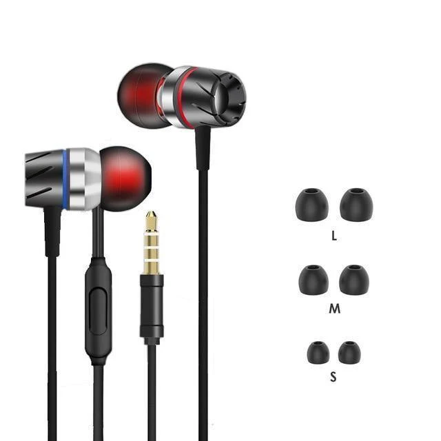 Metall Verdrahtete Kopfhörer Für Telefon Für Xiaomi In-Ohr Kopfhörer Für Telefon Für Samsung iPhone Stereo Kopfhörer Mit Mic