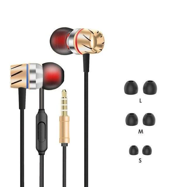Metall Verdrahtete Kopfhörer Für Telefon Für Xiaomi In-Ohr Kopfhörer Für Telefon Für Samsung iPhone Stereo Kopfhörer Mit Mic