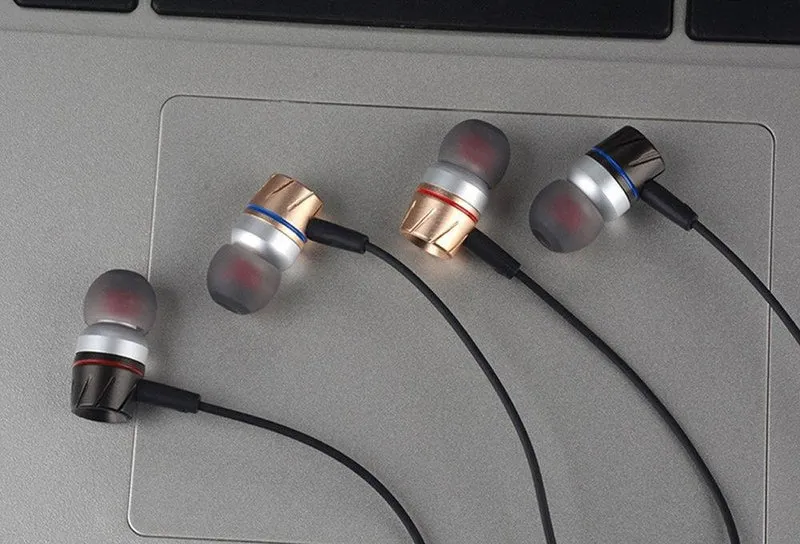 Metall Verdrahtete Kopfhörer Für Telefon Für Xiaomi In-Ohr Kopfhörer Für Telefon Für Samsung iPhone Stereo Kopfhörer Mit Mic