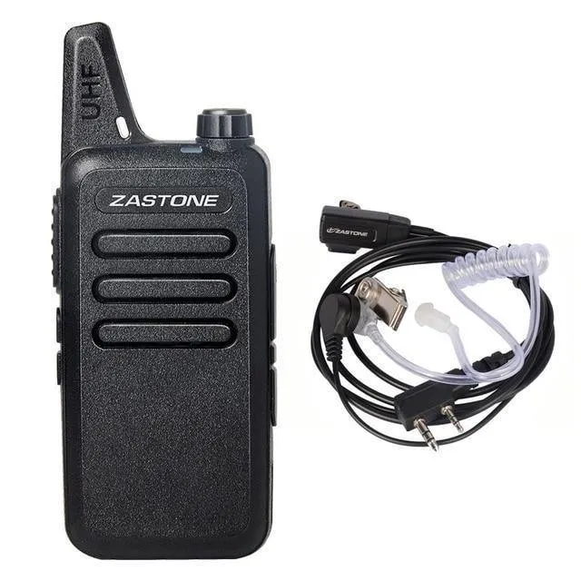 Zastone X6 UHF 400-470MHz MINI Funk-Zweiwegekommunikationsgerät Tragbares Walkie Talkie Mit Headset-Kabel ZT-X6