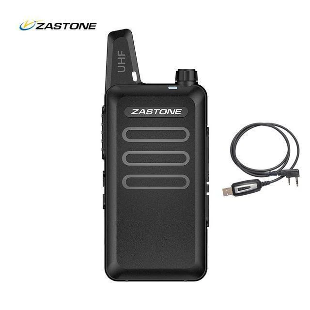 Zastone X6 UHF 400-470MHz MINI Funk-Zweiwegekommunikationsgerät Tragbares Walkie Talkie Mit Headset-Kabel ZT-X6