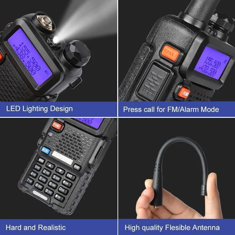 UV-5R Funksprechgerät VHF UHF Dual Band Handfunkgerät pofung uv5r Funksprechgerät 5R Kommunikationsausrüstung