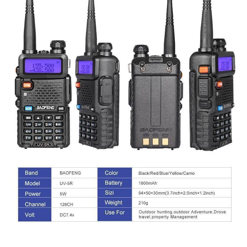 UV-5R Funksprechgerät VHF UHF Dual Band Handfunkgerät pofung uv5r Funksprechgerät 5R Kommunikationsausrüstung