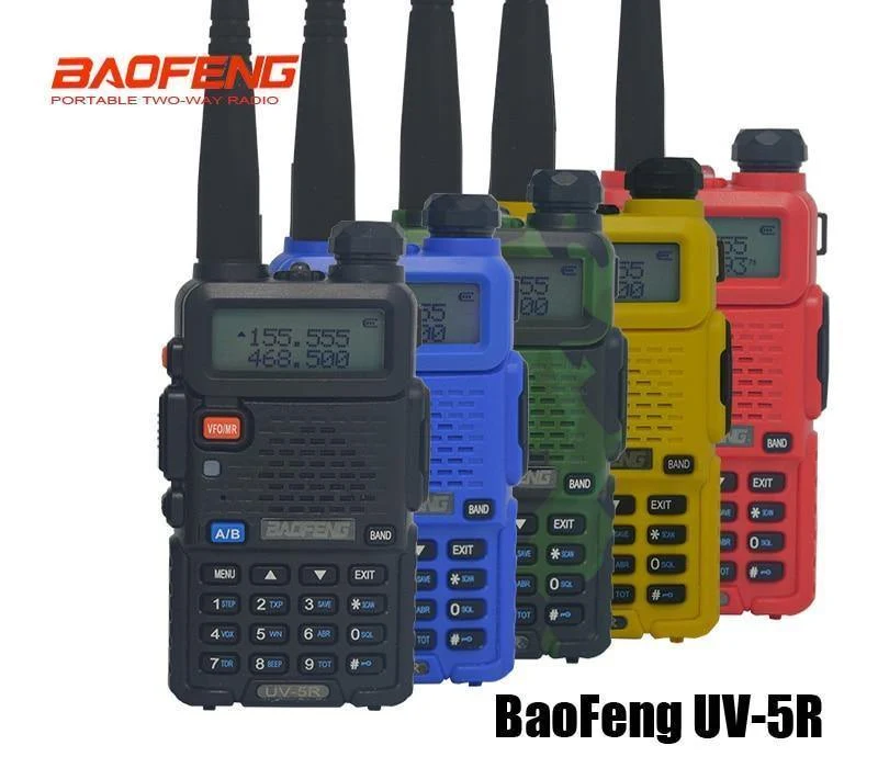 Tragbare Funkgeräte Baofeng UV5R Funkgerät Walkie-Talkie 5W VHF UHF Dual-Band-Kommunikationsgeräte