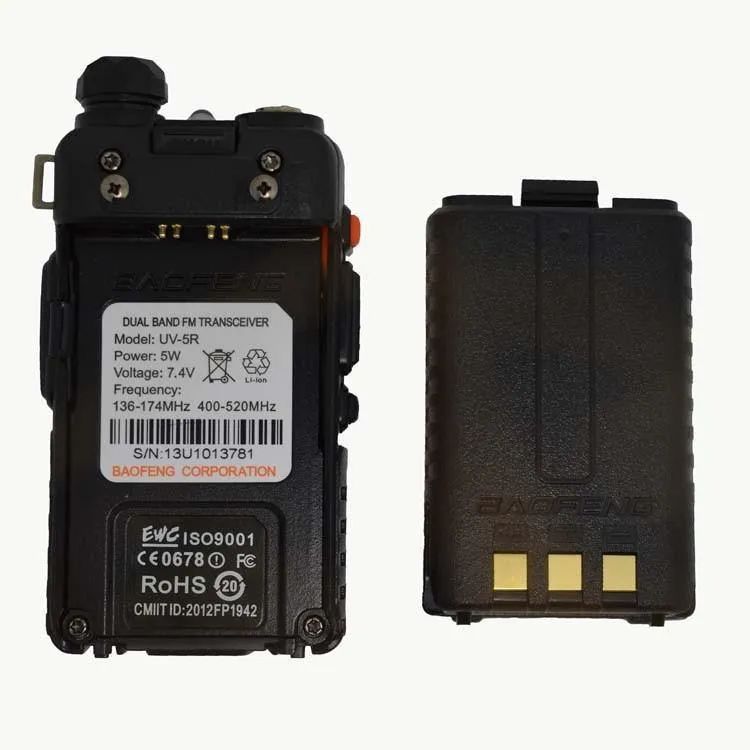 Tragbare Funkgeräte Baofeng UV5R Funkgerät Walkie-Talkie 5W VHF UHF Dual-Band-Kommunikationsgeräte
