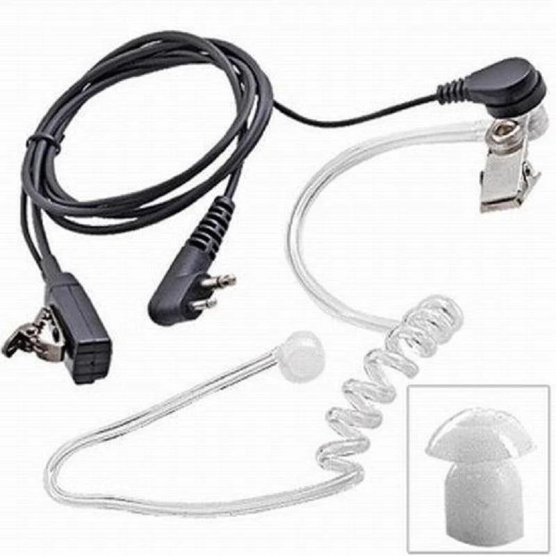 HYS 20-16000Hz MINI Funk-Zweiwege-Kommunikationsgeräte Ohrhörer mit transparenter Röhre In-Ear-Kopfhörer für Walkie Talkie