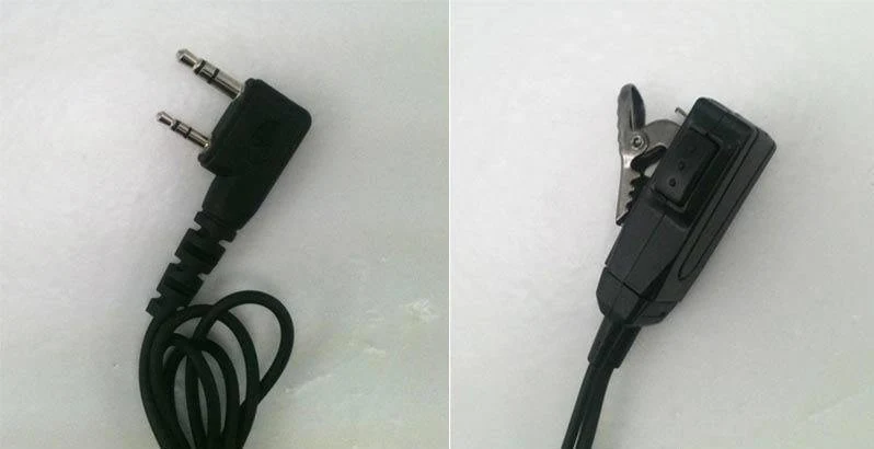 HYS 20-16000Hz MINI Funk-Zweiwege-Kommunikationsgeräte Ohrhörer mit transparenter Röhre In-Ear-Kopfhörer für Walkie Talkie