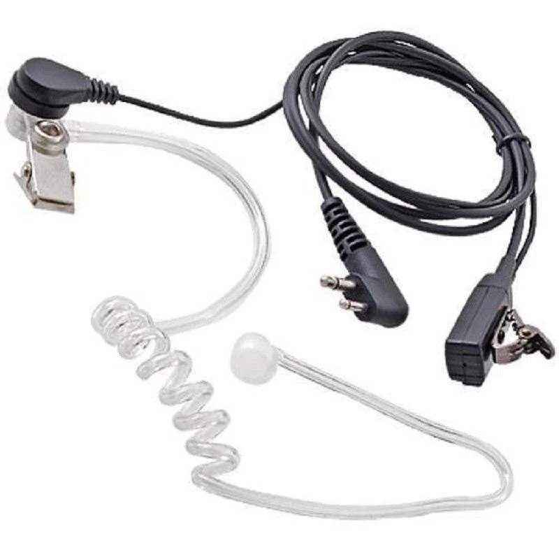 HYS 20-16000Hz MINI Funk-Zweiwege-Kommunikationsgeräte Ohrhörer mit transparenter Röhre In-Ear-Kopfhörer für Walkie Talkie