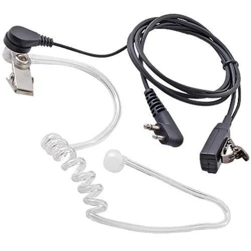 HYS 20-16000Hz MINI Funk-Zweiwege-Kommunikationsgeräte Ohrhörer mit transparenter Röhre In-Ear-Kopfhörer für Walkie Talkie