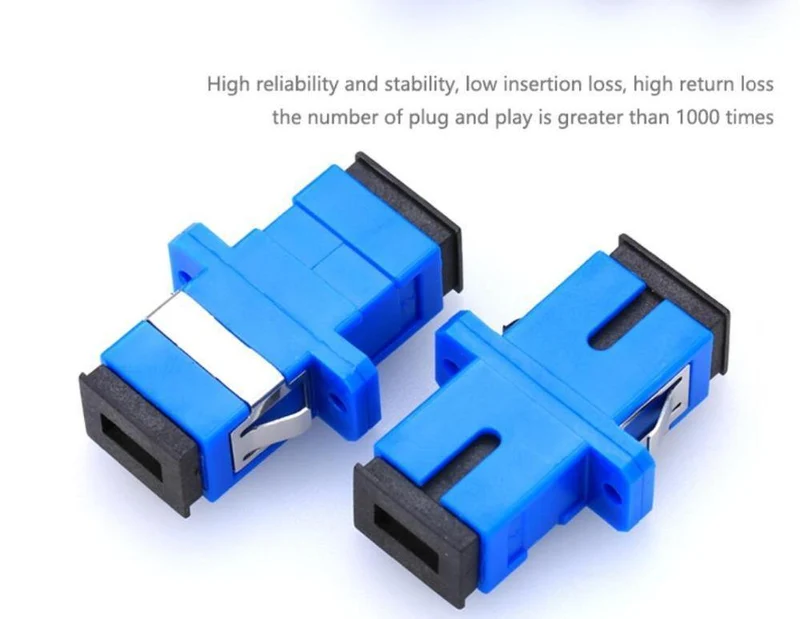 100pcs / lot SC / UPC Adapter LWL Adapter Flansch Faserkoppler Für Telekommunikationsnetze und optische Kommunikationsgeräte