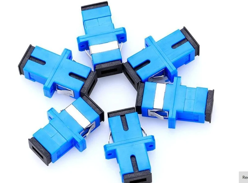 100pcs / lot SC / UPC Adapter LWL Adapter Flansch Faserkoppler Für Telekommunikationsnetze und optische Kommunikationsgeräte